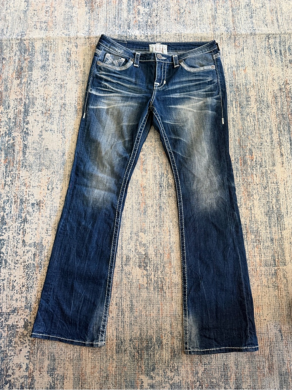 Big Star Women’s Dark Blue Faded Boot Cut Jeans